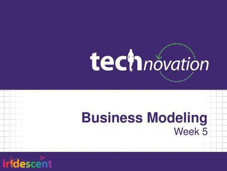 Business Modeling Week 5.