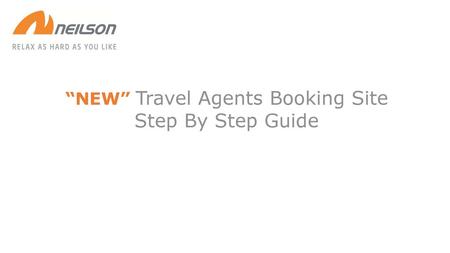 “NEW” Travel Agents Booking Site