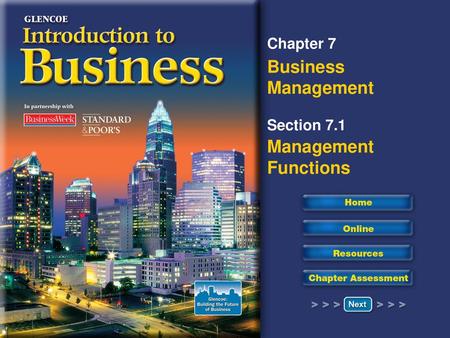 Read to Learn Describe the overall purpose of management. Discuss the four functions of management.