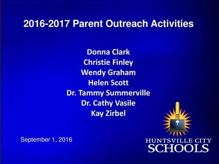 Parent Outreach Activities