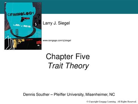 Chapter Five Trait Theory