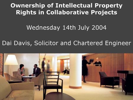 Dai Davis, Solicitor and Chartered Engineer