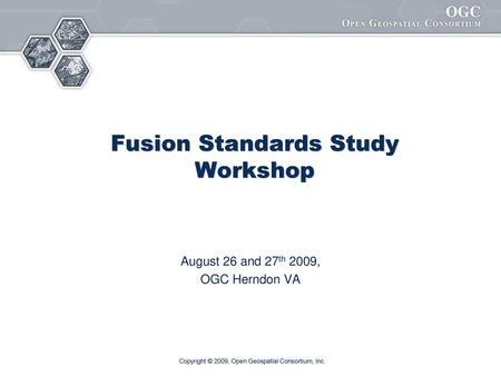 Fusion Standards Study Workshop