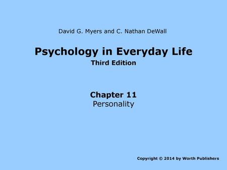 Psychology in Everyday Life