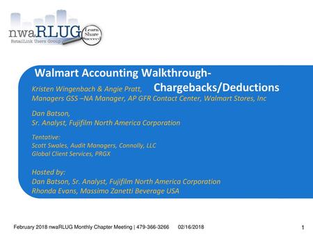 Walmart Accounting Walkthrough- Chargebacks/Deductions