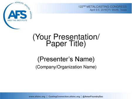 (Your Presentation/ Paper Title)