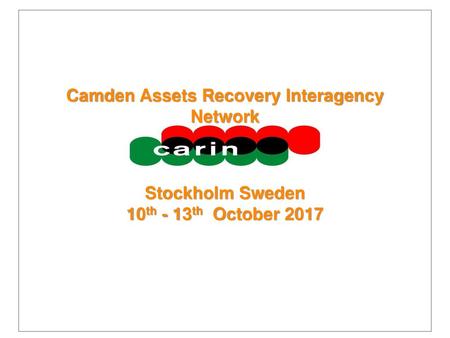 Camden Assets Recovery Interagency Network