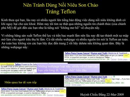 Nên Tránh Dùng Nồi Niêu Son Chảo