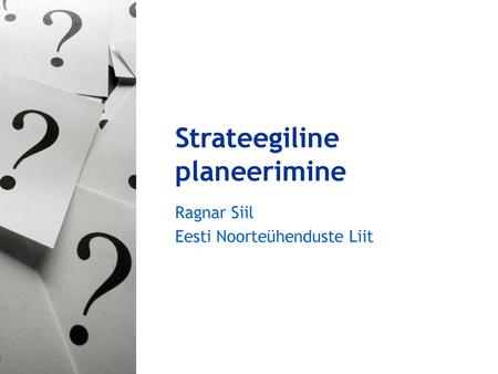 Strateegiline planeerimine