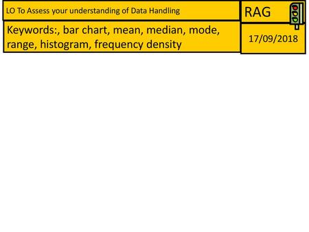 LO To Assess your understanding of Data Handling