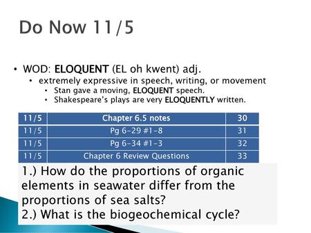 Chapter 6 Review Questions