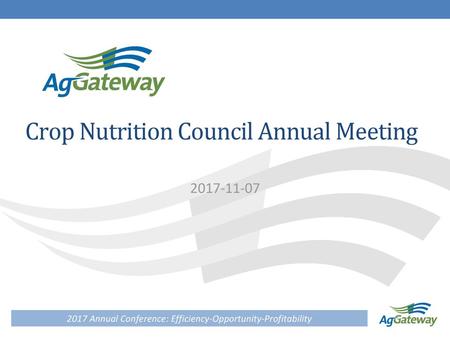 Crop Nutrition Council Annual Meeting