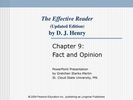 The Effective Reader (Updated Edition) by D. J. Henry