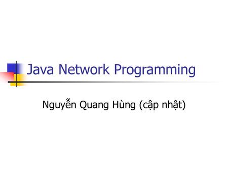 Java Network Programming