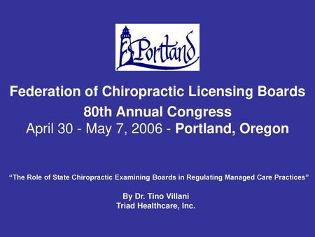 Federation of Chiropractic Licensing Boards