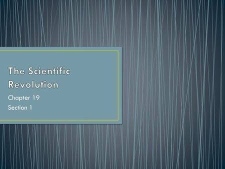 The Scientific Revolution