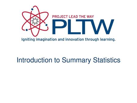 Introduction to Summary Statistics