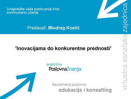 ’Inovacijama do konkurentne prednosti’