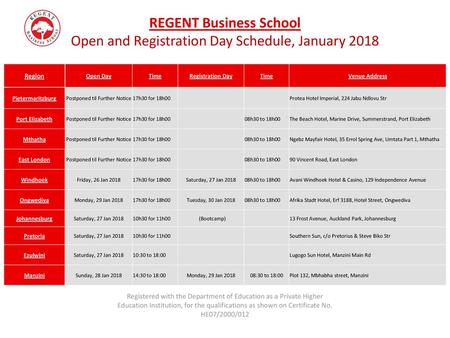 REGENT Business School