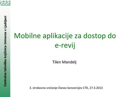 Mobilne aplikacije za dostop do e-revij