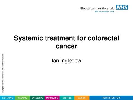 Systemic treatment for colorectal cancer