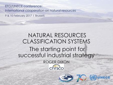 NATURAL RESOURCES CLASSIFICATION SYSTEMS