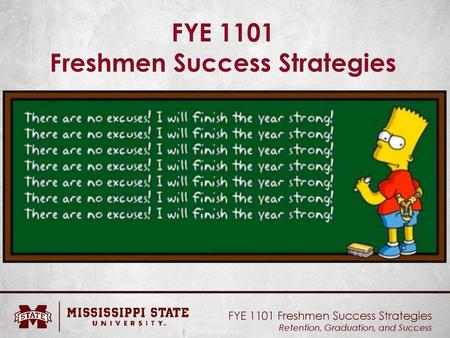 FYE 1101 Freshmen Success Strategies