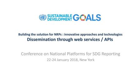 Conference on National Platforms for SDG Reporting