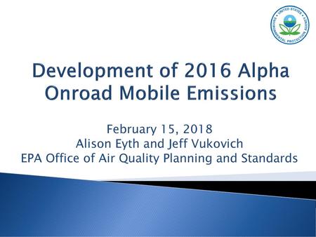 Development of 2016 Alpha Onroad Mobile Emissions