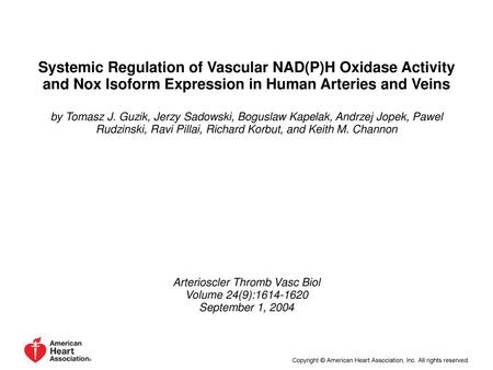 Arterioscler Thromb Vasc Biol