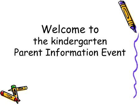 Parent Information Event