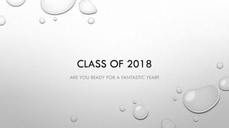 Are you ready for a fantastic year?