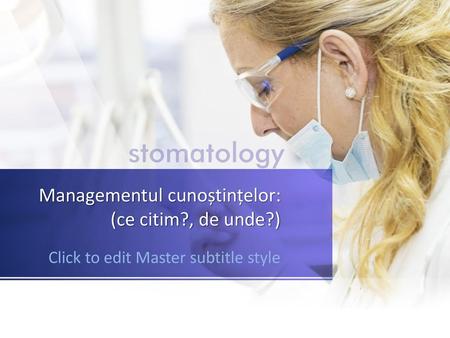 Managementul cunoștințelor: (ce citim?, de unde?)