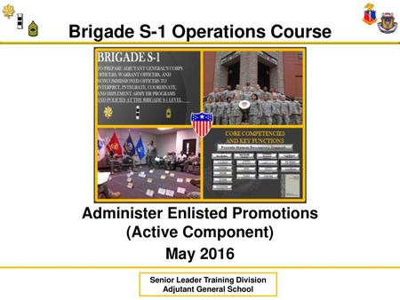 Brigade S-1 Operations Course