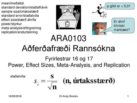 ARA0103 Aðferðafræði Rannsókna