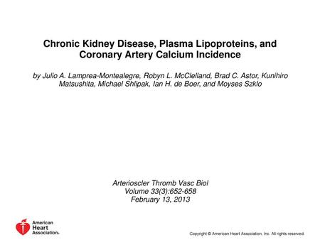 Arterioscler Thromb Vasc Biol