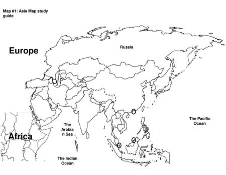 Europe Africa Map #1: Asia Map study guide Russia The Pacific Ocean