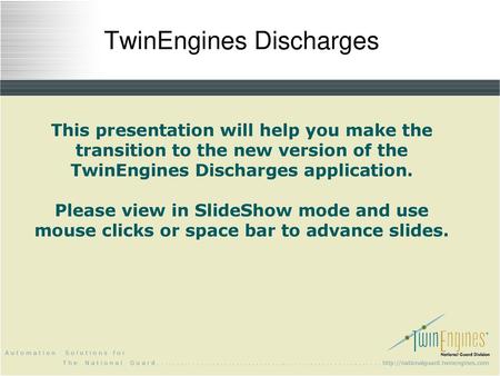 TwinEngines Discharges