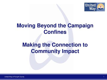 Moving Beyond the Campaign Confines