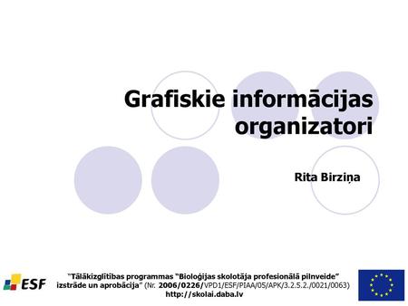 Grafiskie informācijas organizatori