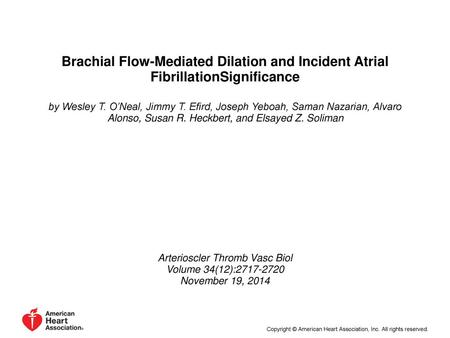 Arterioscler Thromb Vasc Biol