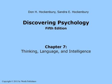 Discovering Psychology