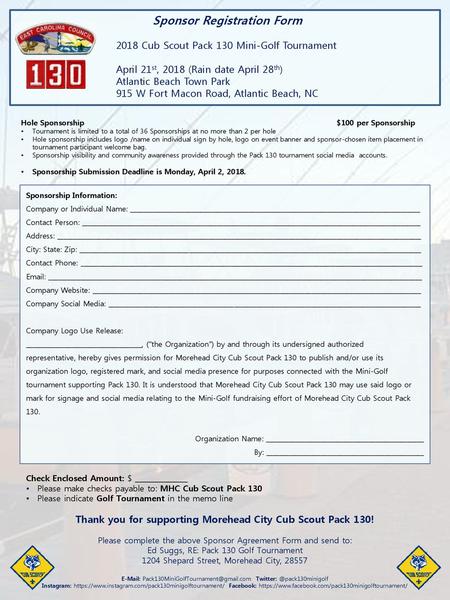 Sponsor Registration Form