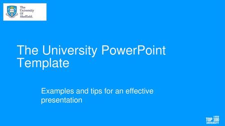 The University PowerPoint Template