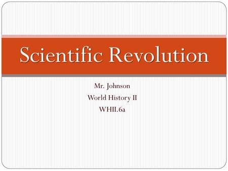 Scientific Revolution