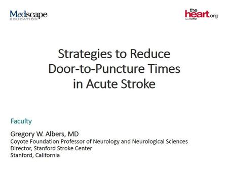 Strategies to Reduce Door-to-Puncture Times in Acute Stroke