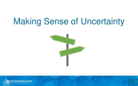 Making Sense of Uncertainty