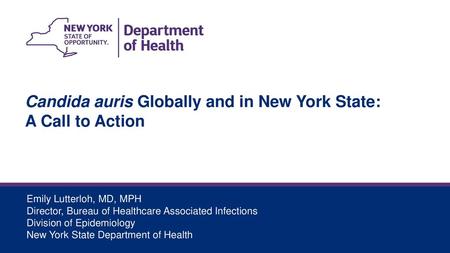 Candida auris Globally and in New York State: A Call to Action