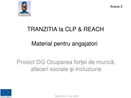 TRANZITIA la CLP & REACH