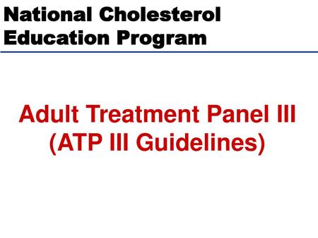 National Cholesterol Education Program